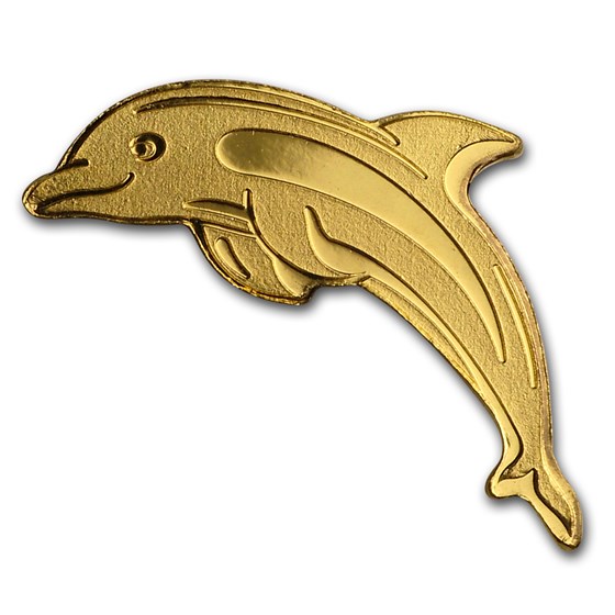 Palau 1/2 gram Gold $1 Golden Dolphin Palau 1/2 gram Gold $1 Golden Dolphin